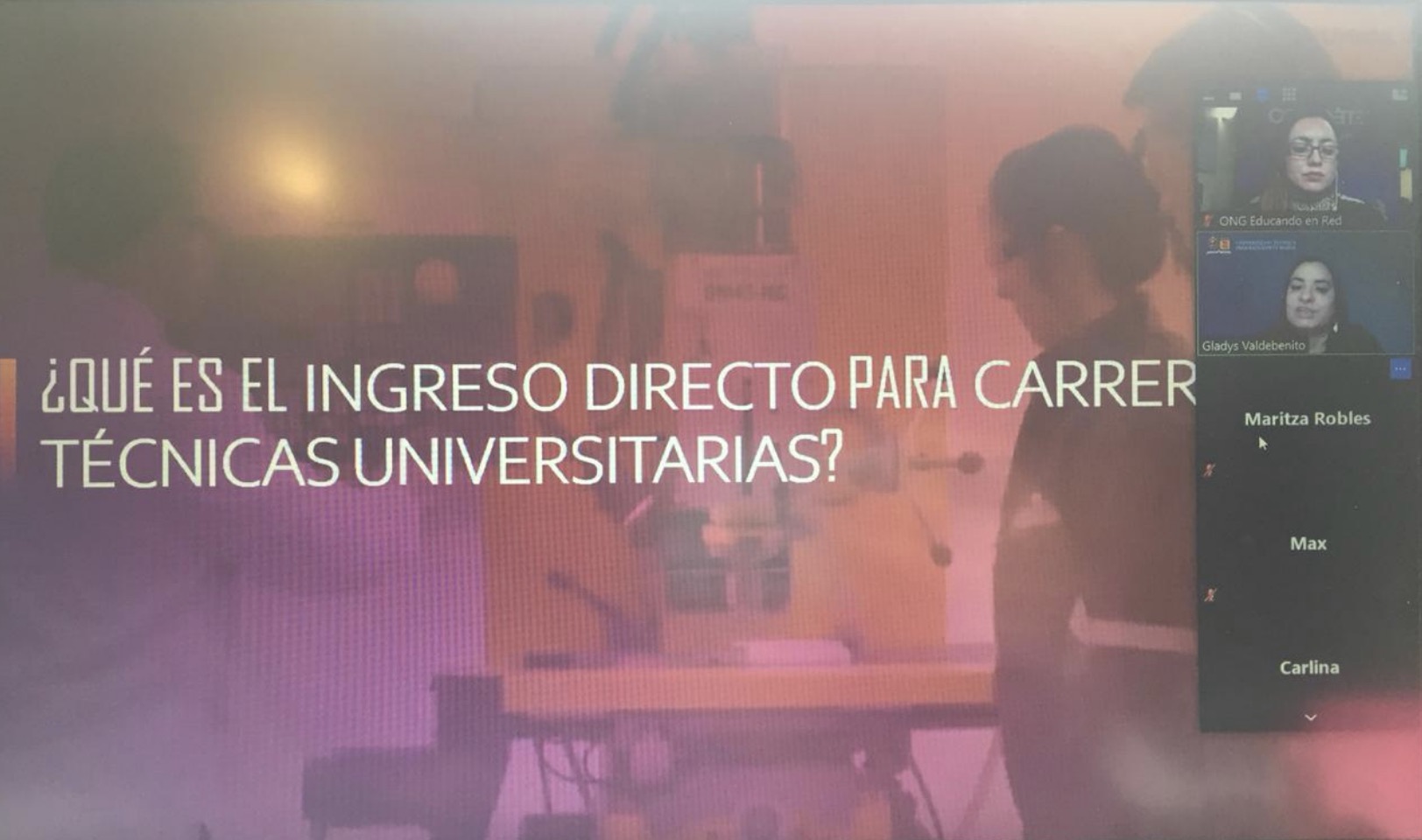 Red Futuro Técnico Ñuble e instituciones de educación superior inician ciclo de charlas de orientación vocacional