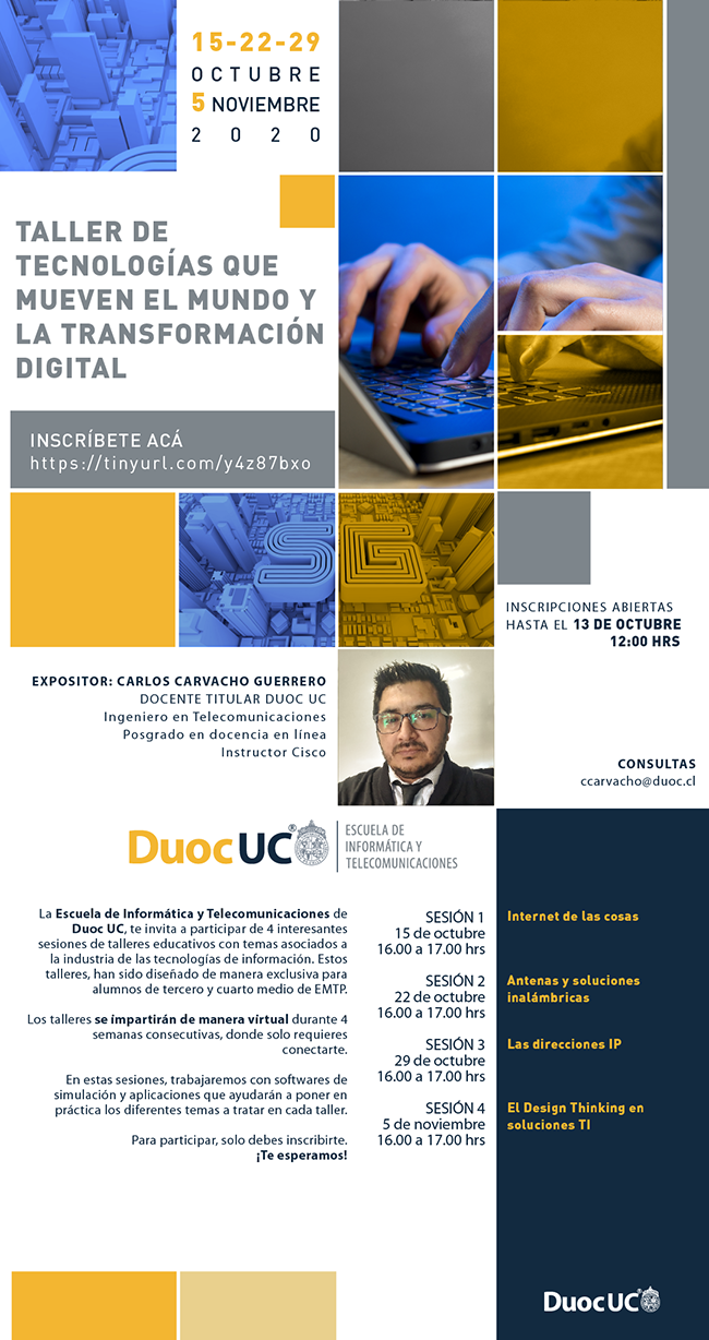 DUOC UC invita a estudiantes de Red Futuro Técnico Ñuble a talleres de especialidades