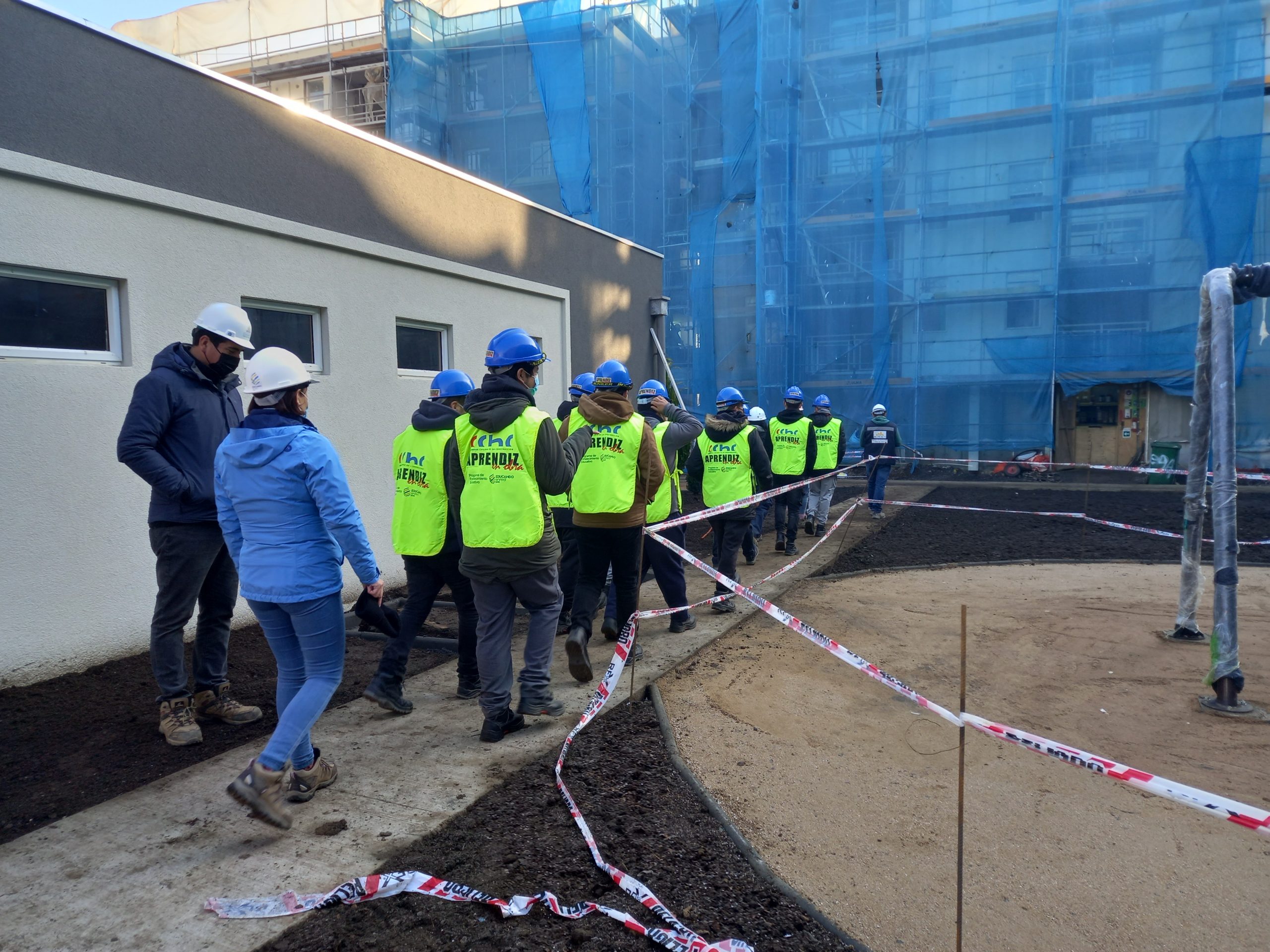 Estudiantes de Construcción mención Edificación realizaron visita pedagógica a obra de Constructora del Bosque