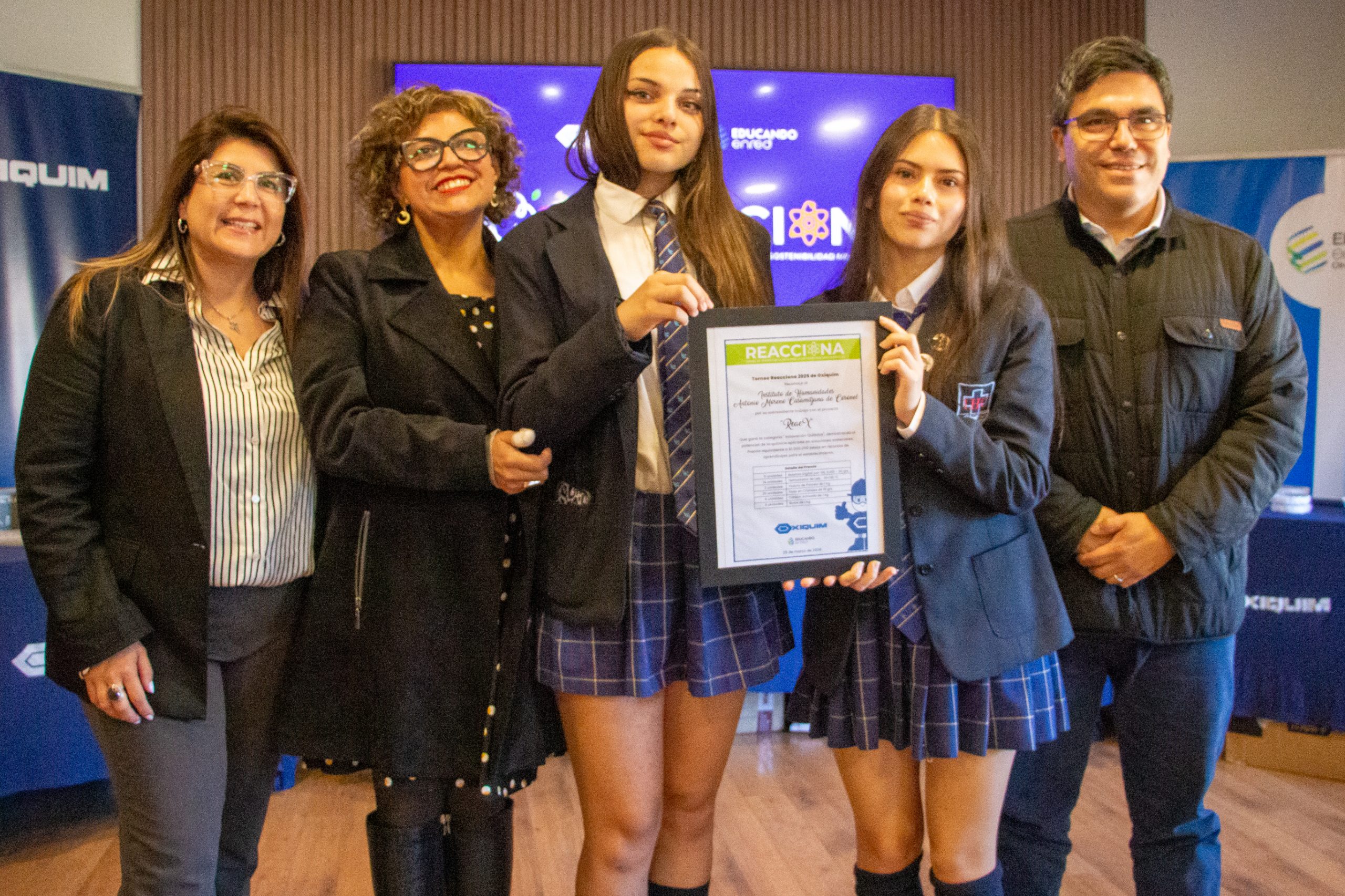 Cierre dorado para “Reacciona 2025”: Establecimientos de Coronel reciben equipamiento tecnológico para la sostenibilidad